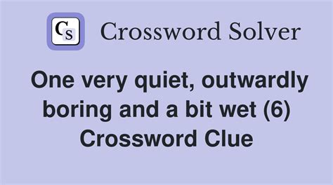 very quiet crossword clue|More.